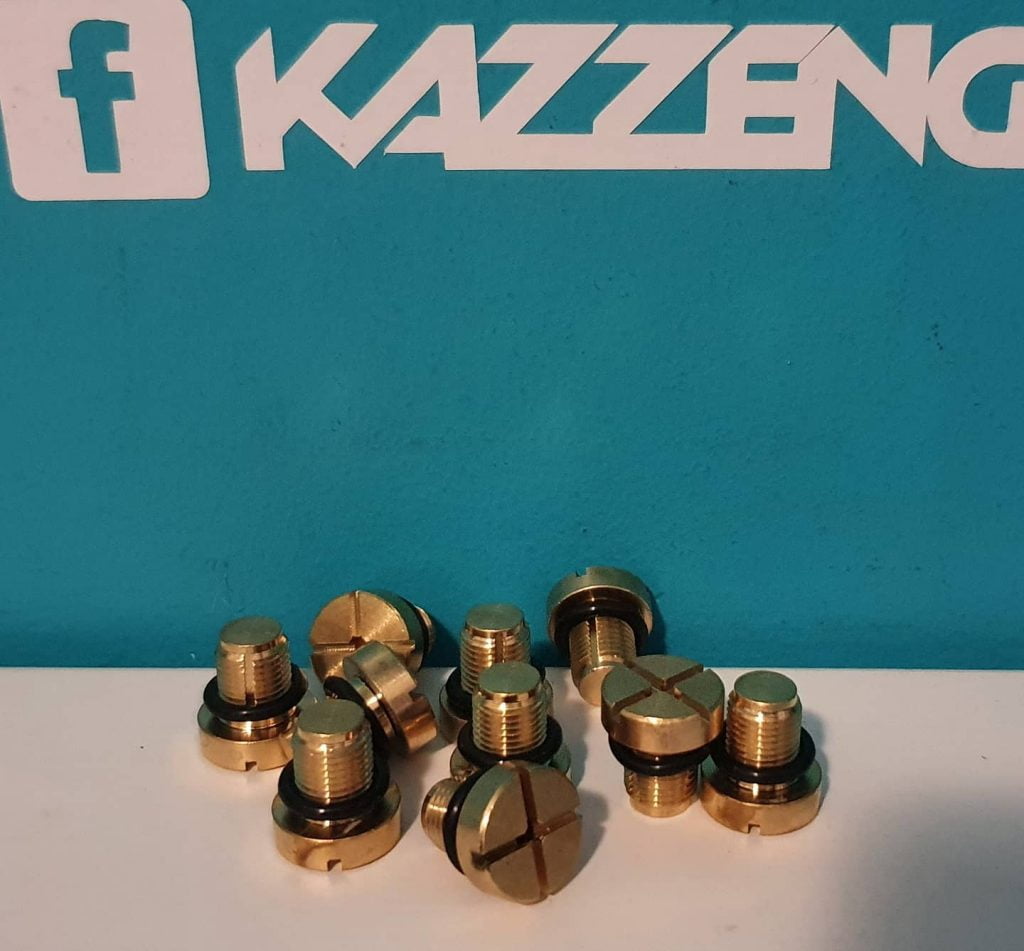 Brass Coolant Bleed Screw KAZZ Engineering
